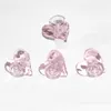 14mm heart shape pink color glass bowls Hookahs Water pipes Glass Smoke Bowl For Bong Dab Rigs