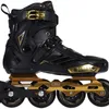 gold roller skates