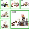 No.10509 637pcs oiseaux Piggy Pirate Ship garçons et filles briques de construction blocs ensembles jouets éducatifs pour enfants compatibles 75825 LJ200928