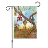 47 * 32 cm Tier Garten Flagge Ostern Kaninchen Ei doppelseitiger Druck Banner DIY Hof Dekoration Flaggen ZWL428