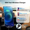 15W Car Phone Holder Wireless Car Charger Automatic Alignment CD Air Vent Mount stand suporte Universal Gravity Expansion Beidou electric bracket