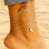 Moon Anklet Female Barefoot Sandals Foot Jewelry Fashion Anklets Ankle Bracelets For Women Leg Chain