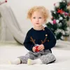 Baby Jungen Weihnachten Strampler Rentier Gestrickte Infantil Overalls Kleinkind Mädchen Neujahr Kostüm Kinder Warme Wolle Kleidung 0-2Y 201028