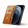 iPhone 15 14 Pro Max 12 11 XS XR X SE 7 8 Plus 지갑 카드 커버 공동 가방을위한 자기 가죽 플립 케이스