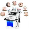 Vendita diretta in fabbrica 10 in 1 macchina di bellezza microdermoabrasione cura della pelle trattamento viso aqua peel ossigeno attrezzature di bellezza