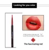 QIC 6colors Professional Matte Lip Liner Pencil 방수 회전 길고 오래 지속되는 부드러운 천연 립 라이너 펜 메이크업 도구 K9925829