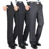 Qualité Mode Épaissir Robe Classique D'affaires Casual Pantalon Droit Lâche Costume Pantalon Taille Haute Hommes Pantalon Y201026