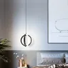 Nordic simple chandelier lighting bedroom single head pendant lights restaurant bedroom guest room LED pendant lamps