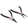 4pcs 7 "내부 외부 고정 클립 멀티 스냅 링 Circlip Pliers 스트레이트 구부러진 머리 휴대용 휴대용 도구 Y200321