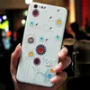 Sollievo Flower 3D Emboss Silicone Cases per iPhone 13 12 11 Pro X XS XR MAX MINI SE 2020 7 8 6 6S Plus 5 5S SE Indietro Covers Fundas