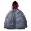 Мужская пухлая грузополадочная грузовая пальто с Men's Down Parkas Muds Fit Fore Puffy Puffer Jacket для мужчин Зима негабаритная Harajuku Str