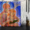 Custom Alex Grey Shower Curtain Bathroom Products Creative Polyester Home Product T200711