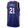 76erss كرة السلة قمصان Joe 21 Embiid Jersey Tyrese Maxey Allen Iverson Buddy Hield Tobias Harris Milton Reed Robert Covington Mo Bamba Men City Jersey