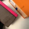 M62170 Men de qualit￩ sup￩rieure Classic Casual Credit Card Cartes Carders CowHide Leather Ultra Slim Wallet Packet Sac pour Mans Femmes Qwerq