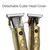 New Buddha Head Electric Hair Clippers Rechargeable Retro Oil Head Hair Trimmer Christmas Gift For Man 0mm Comb USB Charger218o