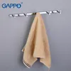 PO 1 Set Clothes Hook Bathroom Accessories Wall Mount Zircalloy Holder Restroom Tower s Wallmount Y200108