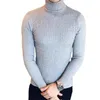 Men's Sweaters Men's Plus Size Men Winter Sweater Turtle Neck Long Sleeve Warm Slim Pullover Twist Knitwear