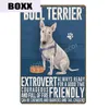 2021 lustige Tiere Haustier Hunde Wanddekoration Boxer Bull Hund Malerei Poster Vintage Metall Zinnschilder Laden Home Bar Wohnzimmer Wanddekoration