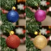 Grandes boules de Noël en plastique 24 pcslot pour ornements de décoration d'arbre de Noël 8 cm 6 cm 4 cm Boules de polystyrène en gros 201203