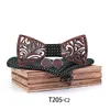 Papillon in legno set 9 stili Fazzoletto Bowtie gemelli per uomo d'affari Regalo di Natale spedizione gratuita