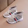 Groothandel Kinderschoenen Antislip Zachte bodem Baby Sneaker Casual platte sneakers Schoenen Kinderen Maatmeisjes Girls jongens sportschoenen schattig