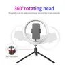 Professionnel 10 pouces RGB Selfie Ring Light avec trépied LED Ring Lamp Photo Studio Photographie Ringlight pour Tiktok Youtube Video