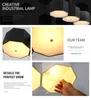 American Honeycomb Shop Pendant Lamp Industriell vindhänge Ljus Hanglampor Vit Svart Kreativ Lift Kaffebält