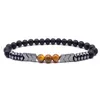 Perlen Neue Stil Lava Tiger Eye Stone Armband Einfache Paare Herren- und Damenmode