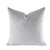 HOME Luxury Black Grey White Silver Velvet Cushion Cover Pillow Case Lumber Y200103