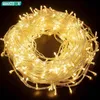 Saiten 10m 30m 50m LED Girlande Lichterkette Weihnachtsbaum Lichterkette Hochzeitsdekoration Wasserdicht Garten Indoor Outdoor Lampe 220V