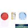 10 pcs 3G / 3ml Quadrado Bottom Creme Jar Cosmético Recipiente de Plástico Vazio Eyeshadow Maquiagem Rosto Creme Lip Balm Pot Frasco de Viagem
