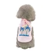 Hundekleidung Mode schöne Kokosnussbaumsticke Weste Katze Baumwolle T-Shirt Kleidung Haustier Vorräte1