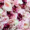 SPR nouveau design 10 pièces/lot | Mur de fleurs 3D de haute qualité, arrière-plan pour occasions de mariage, roses artificielles, arrangements de chemin de table