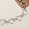 Hollow Heart Link Chain Choker Necklaces for Women Golden Necklace Statement Chain Necklace Jewelry Party Gift Girls