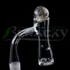 Beracky Full Weld Auto-Spinner Beveled Edge Smoking Quartz Banger With Glass Marble Terp Pearls Hourglass Seamless Tourbillon Nails For Glass Water Bongs Dab Rigs