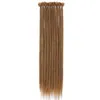 合成毛22 "ヒップホップ黒人男性のための短いドレッドロックヘアエクステンションのための伸縮性レゲエの毛の純粋な色1strand PER PACK BS37