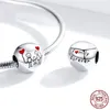 Contas de metal de prata esterlina 925 para meninas, meninos, adolescentes, charms, originais pandora, charms, prata 925, pulseiras faça você mesmo, joias femininas