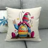 45 Designs Pillow Case Happy Easter Letter 4545CM SOFA NAP CUSHION HEM DECORATION GNOME Rabbit Faceless Dwarf Hug Egg Egg COV5982886