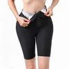 Schwitzen Sauna Hosen Body Shaper Abnehmen Thermo Shapewear Shorts Taille Trainer Bauch Kontrolle Fitness Leggings Workout Anzüge 220125