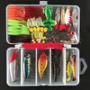 140pcs Freshwater Fishing Lures Kit Fishing Tackle Box with Tackle Included Frog Lures Fishing Spoons Saltwater Pencil Bait Grassh316A