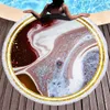Круглый пляжный полотенце для взрослых больших красочных Quicksand Pattern Change Microfiber Душевая ванна Полотенца Travel Booket Bant Cover Home LLS99-WLL