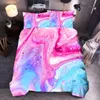 Marble Duvet Cover Set Purple Gold Luxury Marble Bedding Colorful Marble Abstract Art Quilt Cover Queen Bed Set Teens Dropship