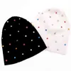 Cappelli a cuffia in cotone nero multicolore da donna design Cappellini in maglia a coste solidi cappelli da donna Cappelli slouch all'ingrosso 211229