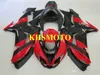 Zestaw do wtrysku Motocykl Motocykl Kit Dla Kawasaki Ninja ZX10R 06 07 ZX 10R 2006 2007 ABS Hot Red Black Fairings Set + Gifts KX11