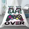 3D Davet Cover Teens Gamer Bedding Set for Kids Boys Girls Bed Gamepad Printed with Pillow Case Hights Us Queen EU Double 2011282W