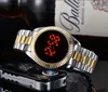 Femmes Hommes Écran Tactile LED Montre De Mode Or Numérique Montres En Acier Inoxydable Électronique Montre-Bracelet Bracelet247a