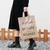 Plisted Kraft Paper Tote Torby