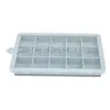 15 Grid Silicone Ice Tray With Lid Baking Moulds Kitchen Black Gray Household Homemade Ices Cube Tool Ice Box XG0432