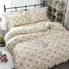 Conjuntos de cama Korean Set Algodão Pastoral Ruffled Cot Cover Fronha Princesa Bed Bed Spread Small Flower Fresh HM-01F