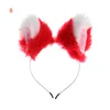 Hair Accessories Party Club Bar Wearing Decorate Headband Fur Ear Pattern Cat Bell Clips Hoop Removable Hairpin Cosplay Costume1